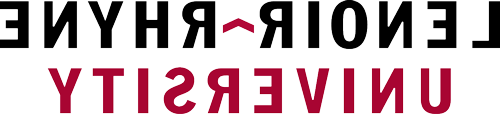 Lenoir-Rhyne University two-color stacked logo